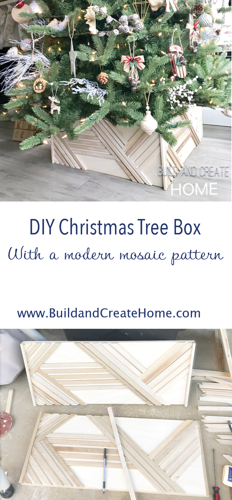 How to build a modern mosaic Christmas Tree box