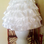 How to make a ruffled fabric lamp