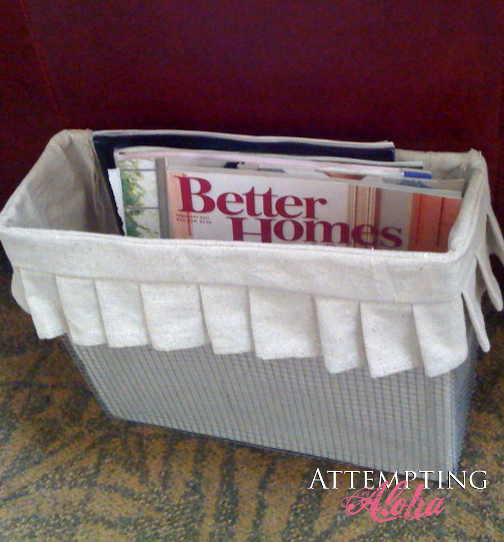Pottery Barn Inspired DIY Wire Wall Basket