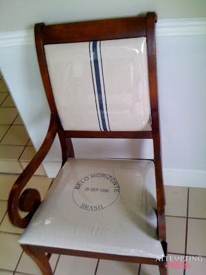 postage stamp reupholstered dining chairs