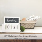 DIY Chalkboard Countdown Calendar Blocks