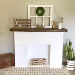 DIY Faux Fireplace and Mantel