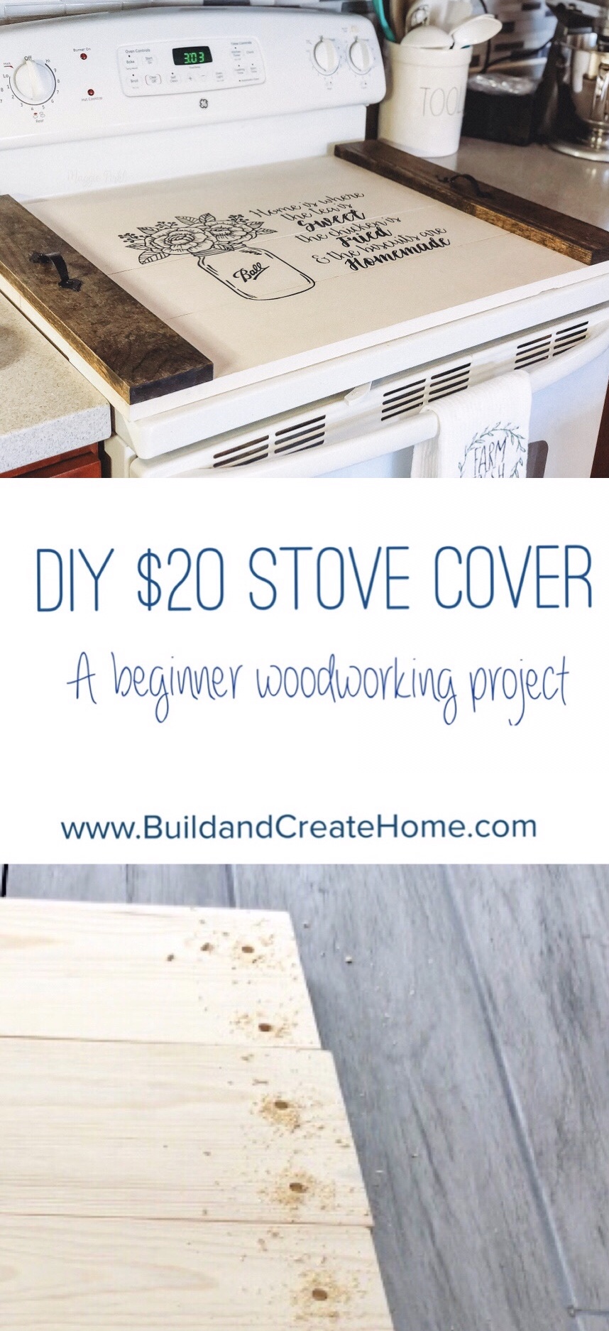 How to make a DIY Stove Cover / Noodle Board for your kitchen