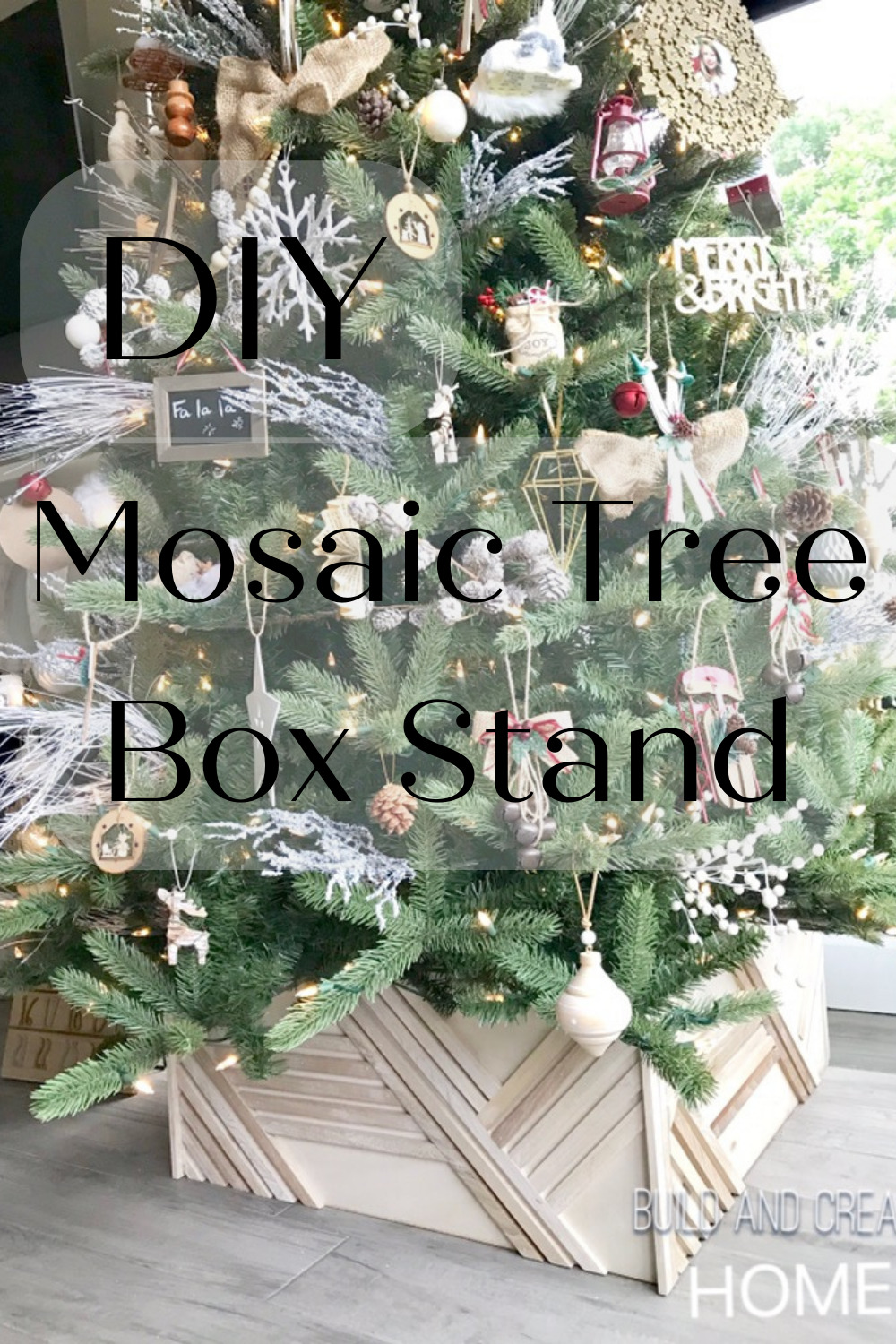 DIY Wood Christmas Tree Box Build and Create Home