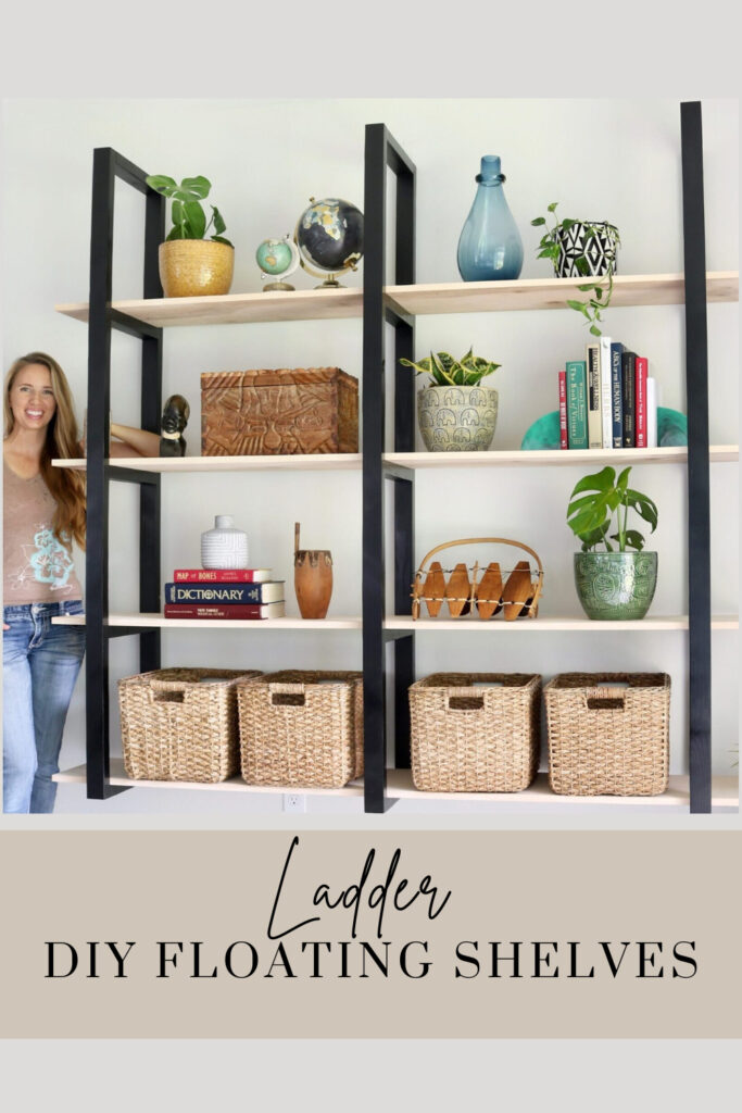 DIY Floating Ladder Shelves Build and Create Home