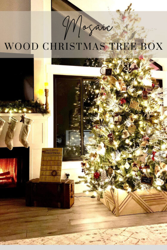 DIY Wood Christmas Tree Box