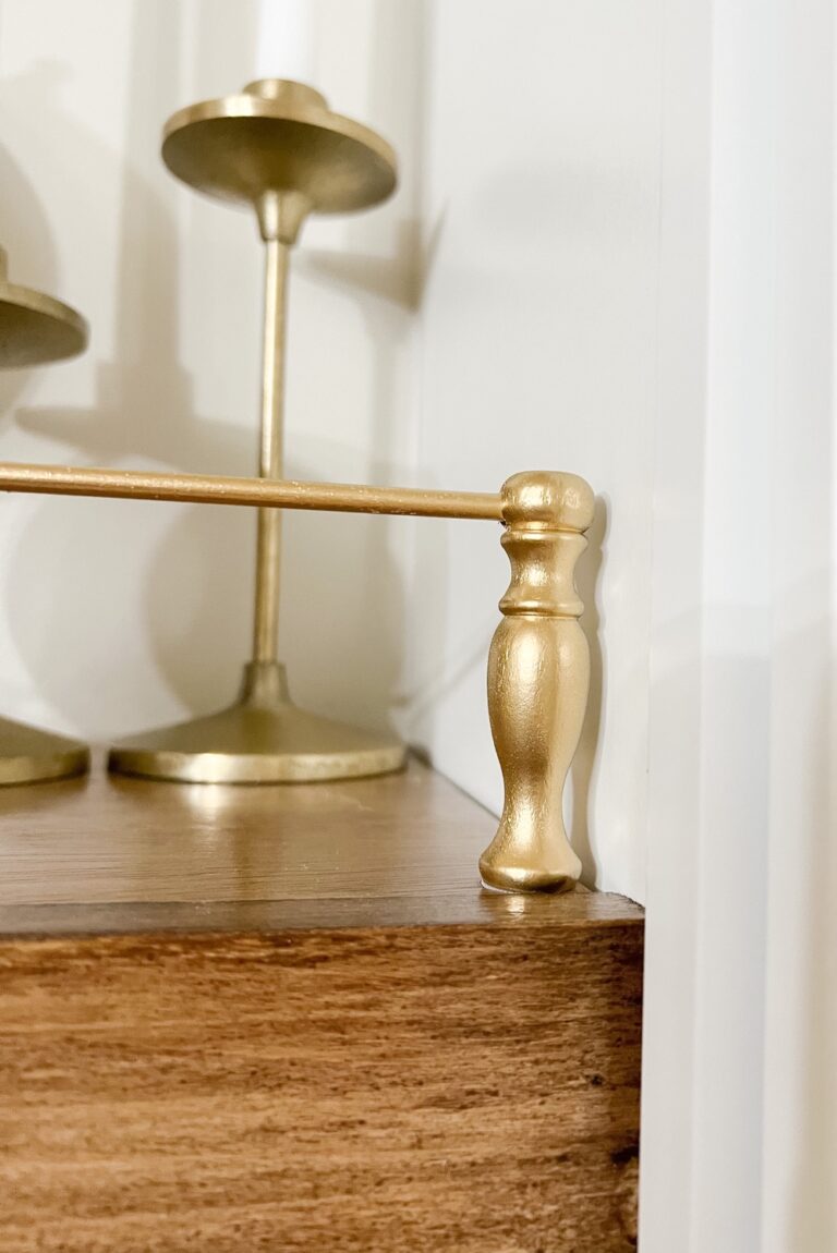 DIY Faux Brass Railing - Build and Create Home
