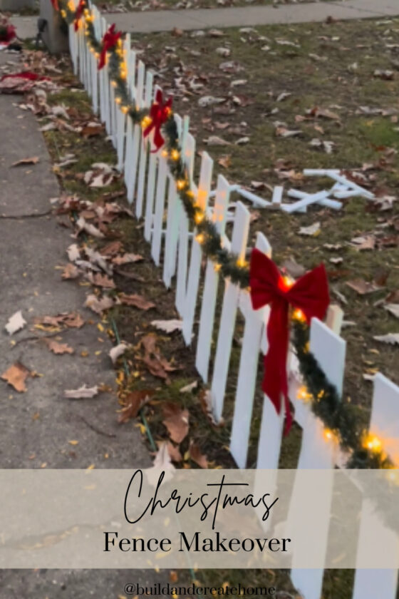 DIY Christmas Fence