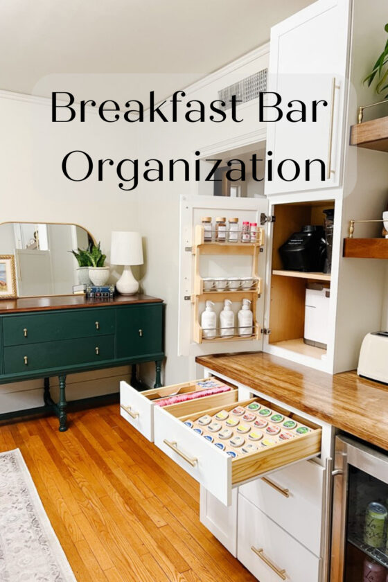 DIY Breakfast Bar Organization