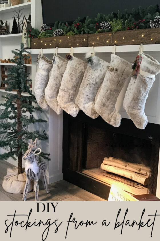 DIY Stockings from a blanket
